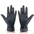 Thick Waterproof 6mil Black Nitrile Gloves With Diamond